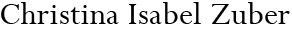 Christina Isabel Zuber